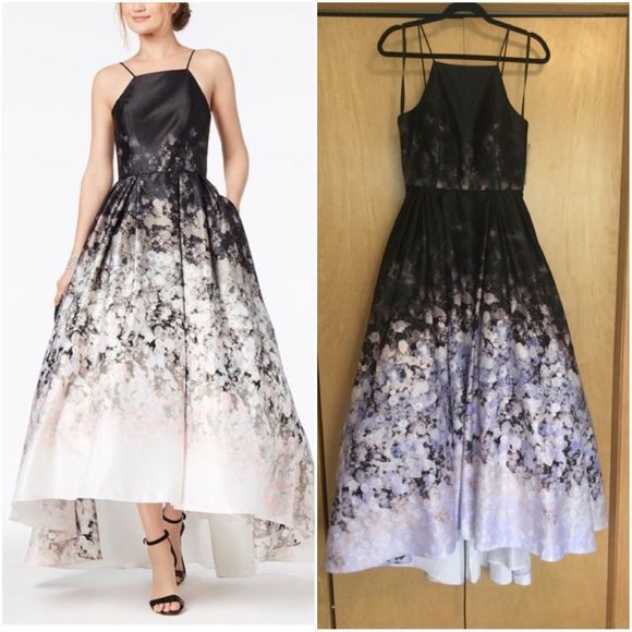 Betsy & Adam Dresses & Skirts - Betsy & Adam Black Pink Printed Ombré Halt…